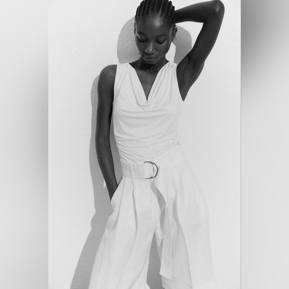 H&M Drape Cowlneck Top - Picture 2 of 7